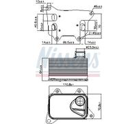 NISSENS Radiatore olio motore