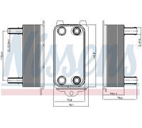 Radiatore olio, cambio automatico NISSENS 91116