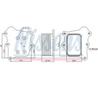 NISSENS 91250 Radiatore olio, Olio motore per SUZUKI