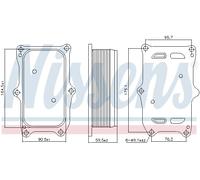 NISSENS 91256 Radiatore olio motore