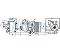 NISSENS 91312 Radiatore olio, Olio motore per AUDI,SEAT,SKODA,VW