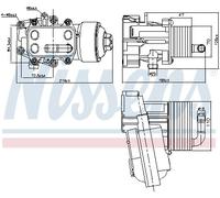 NISSENS 91315 Radiatore olio motore