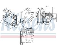 Radiatore olio NISSENS 91322