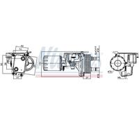 NISSENS 91337 Radiatore olio motore per OPEL GRANDLAND X (A18) Zafira Life (K0)
