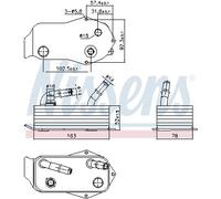 NISSENS 91353 Radiatore olio, Cambio automatico per BMW