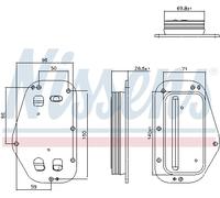 Radiatore olio NISSENS 91360