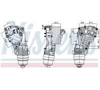 NISSENS 91399 Radiatore olio, Olio motore per BMW,BMW (BRILLIANCE),MINI