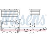 NISSENS 91431 Radiatore olio motore