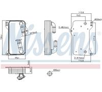 NISSENS 91505 Radiatore olio, Cambio automatico