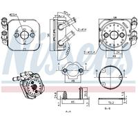 NISSENS 91583 Radiatore olio motore
