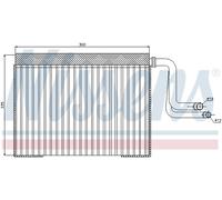 Evaporatore, impianto di climatizzazione NISSENS 92268