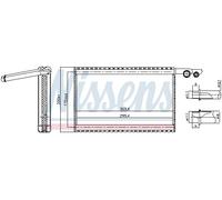 NISSENS 92329 Evaporatore climatizzatore