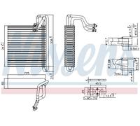 NISSENS 92336 Evaporatore climatizzatore