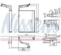 NISSENS 92361 Evaporatore climatizzatore
