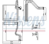 NISSENS 92372 Evaporatore climatizzatore