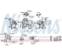 NISSENS Turbocompressore Sovralimentazione Turbocompressore a gas scarico 93061