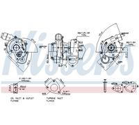 Nissens Turbocompressore 93067 per Toyota Hilux VII Pick-Up TGN1_ GGN2_ GGN1_ KUN2_