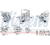 NISSENS 93256 Turbocompressore, Sovralimentazione per CITROËN,PEUGEOT
