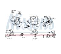Nissens 93280 Compressore Carica per Audi A4 8EC VW Phaeton