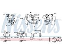 Turbocompressore NISSENS Per Peugeot 207 CC WD_ RCZ 4E_ 4H_ 4A_ 4C_ 8E_