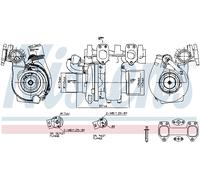 NISSENS 93335 Turbocompressore, Sovralimentazione per BOVA,DAF,GINAF,IRIZAR,SOLA