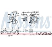 NISSENS 93348 Turbocompressore, Sovralimentazione per ALFA ROMEO,FIAT,JEEP,OPEL,