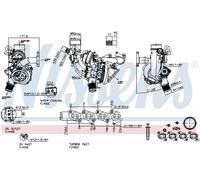 Turbina Turbocompressore Nissens per CHEVROLET ORLANDO CRUZE TRAX AVEO OPEL INS