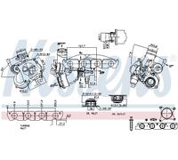 NISSENS 93415 Turbocompressore, Sovralimentazione per AUDI,SEAT,SKODA,VW