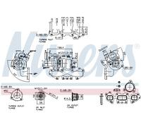 NISSENS 93445 Turbina