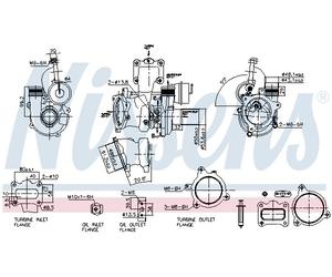 NISSENS 93453 Turbocompressore, Sovralimentazione per FORD