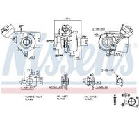 NISSENS 93482 Turbocompressore, Sovralimentazione per CITROËN,FIAT,LANCIA,PEUGEO