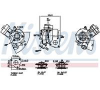NISSENS 93536 Turbocompressore, Sovralimentazione per CITROËN,MITSUBISHI,PEUGEOT
