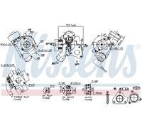 NISSENS 93636 Turbocompressore, Sovralimentazione per MITSUBISHI
