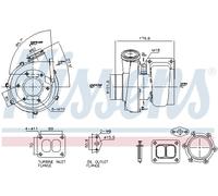 NISSENS 93782 Turbocompressore, Sovralimentazione per MAN