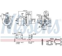 NISSENS 93828 Turbocompressore, Sovralimentazione per MERCEDES-BENZ