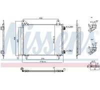 NISSENS 940946 Condensatore, Climatizzatore per OPEL,PEUGEOT,VAUXHALL