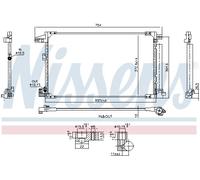 NISSENS 940976 Condensatore, Climatizzatore per MAZDA,TOYOTA