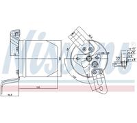 NISSENS 95004 Essiccatore climatizzatore Essiccatore Climatizzatore Essiccatore aria condizionata Filtro disidratatore aria condizionata