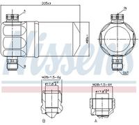 NISSENS 95115 Essiccatore climatizzatore