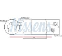 Nissens Essiccatore climatizzatore 95188 – Filtro disidratatore per aria condizionata