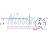 Essiccatore climatizzazione Alluminio 95325 NISSENS per NISSAN PRIMERA PICK UP