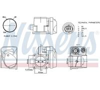 NISSENS 955001 Corpo farfallato per SEAT,SKODA,VW