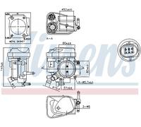NISSENS 955002 Corpo farfallato