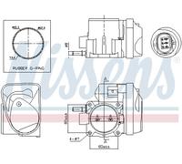 NISSENS 955005 Corpo farfallato per RENAULT