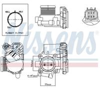 NISSENS 955009 Corpo farfallato
