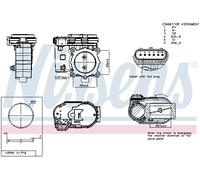 NISSENS 955011 Corpo farfallato