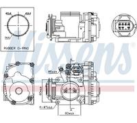 NISSENS 955039 Corpo farfallato per SEAT,SKODA,VW