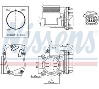 NISSENS 955041 Corpo farfallato