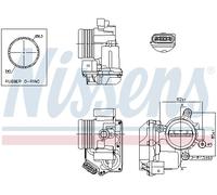 NISSENS 955053 Corpo farfallato