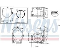 NISSENS 955055 Corpo farfallato